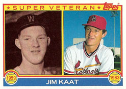 kaat jim knit interview close cards club were most his 1982 gracious interviewed thoughtful answers dec he email